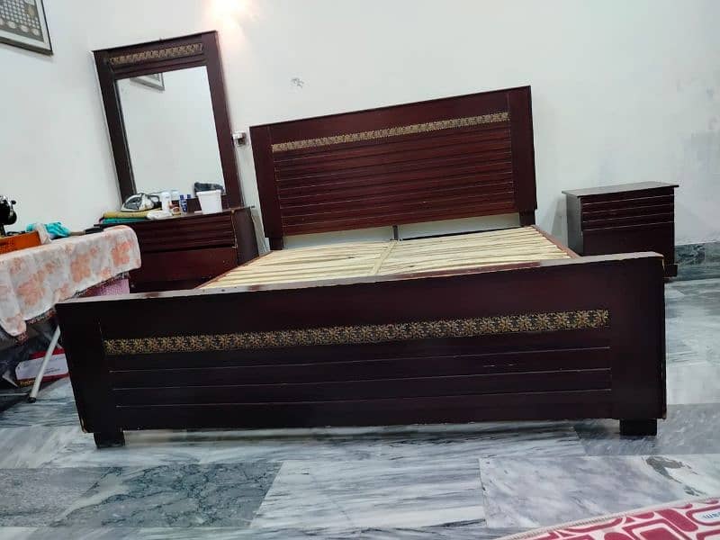 Double Bed With Dressing & 02 Side Tables 4
