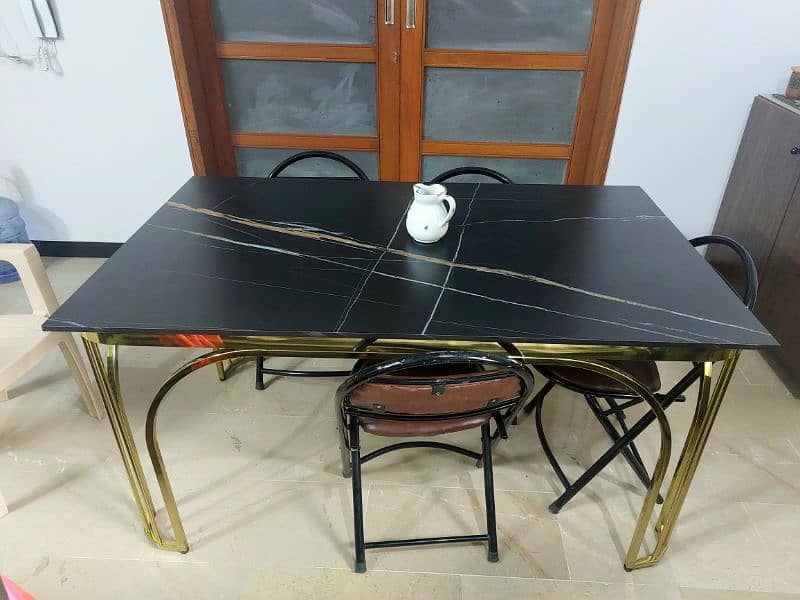 Imported Table StainLess Steel Frame 1