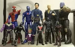 ASSORTED ACTION FIGURES SUPER HERO COLLECTION FOR ENTHUSIASTICS!