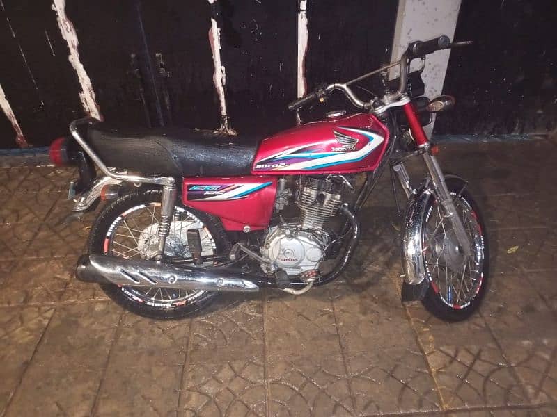 honda CG 125 red colour 0