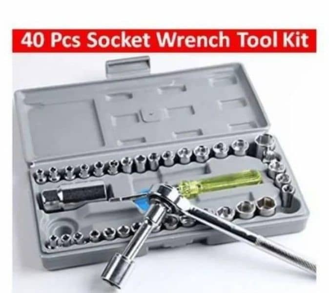 40 Pcs Stainless Steel Wrench Tool Set 2
