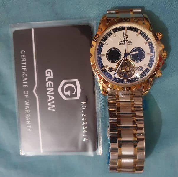 WATCH GLENAW Mechanical Watch Year Month Business Watches GL8961 11