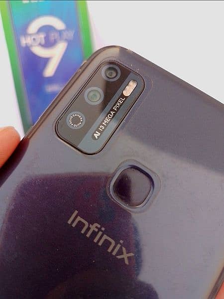 Infinix hot 9 Play 4/64 4g With Box And Charger All Okay 3