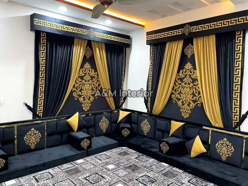 Arabic Sofa | Arabic majlis | Qatar majlis | Afghani bethak | bethak 3