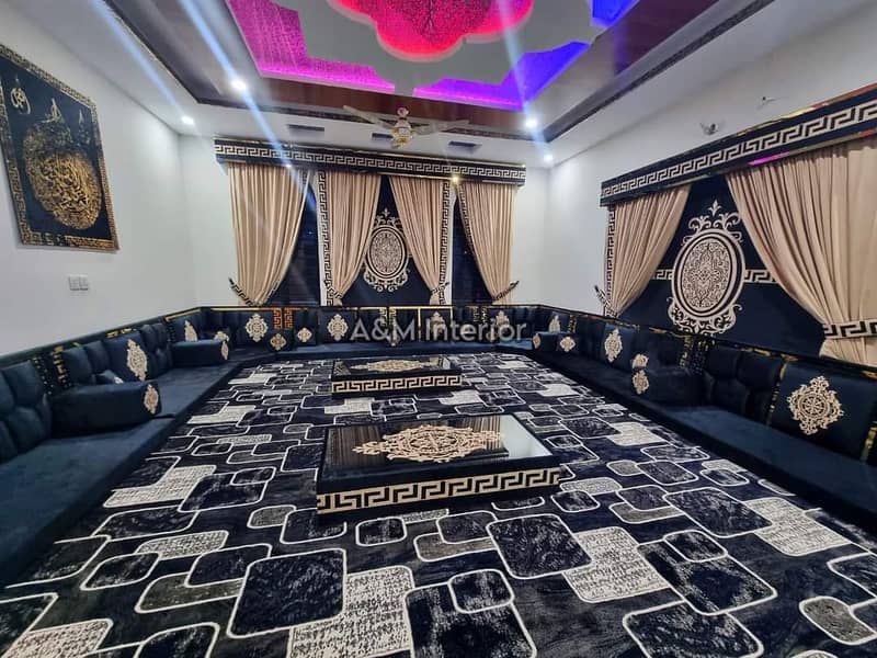 Arabic Sofa | Arabic majlis | Qatar majlis | Afghani bethak | bethak 5