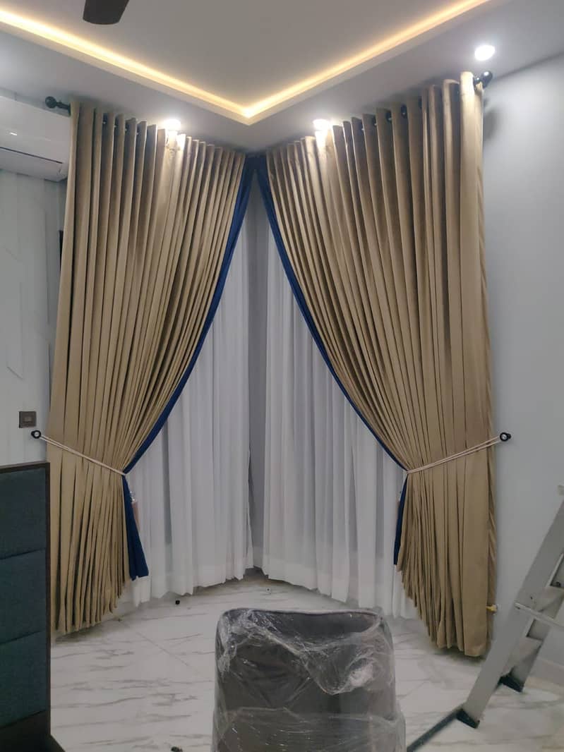Curtains | Blinds | remote curtains/office curtains/parda cloth 13