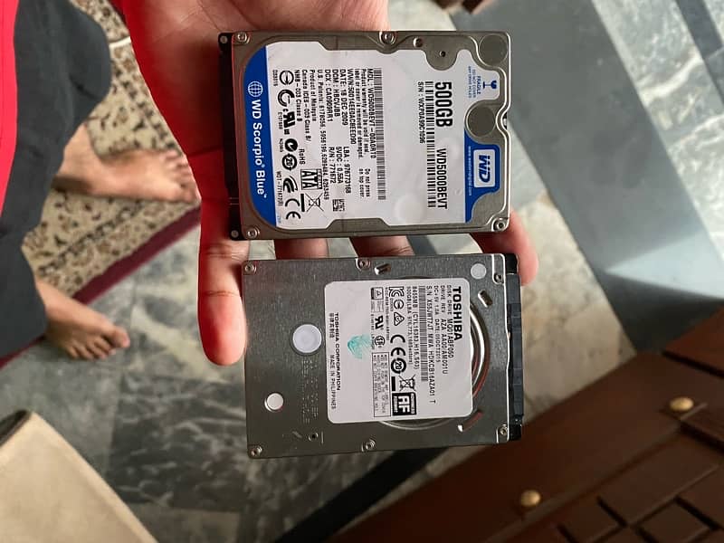 Two External Hard Drives 500 GB each 0