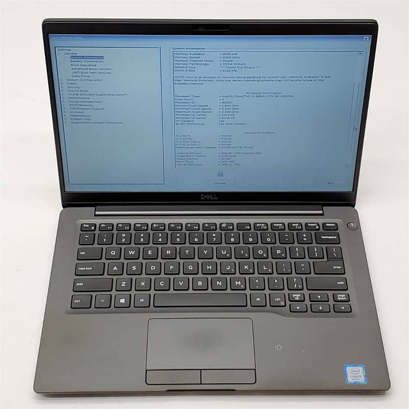 Dell Latitude 7400 Core i5 Gen 8th RAM 16GB DDR4 SSD 256GB 0