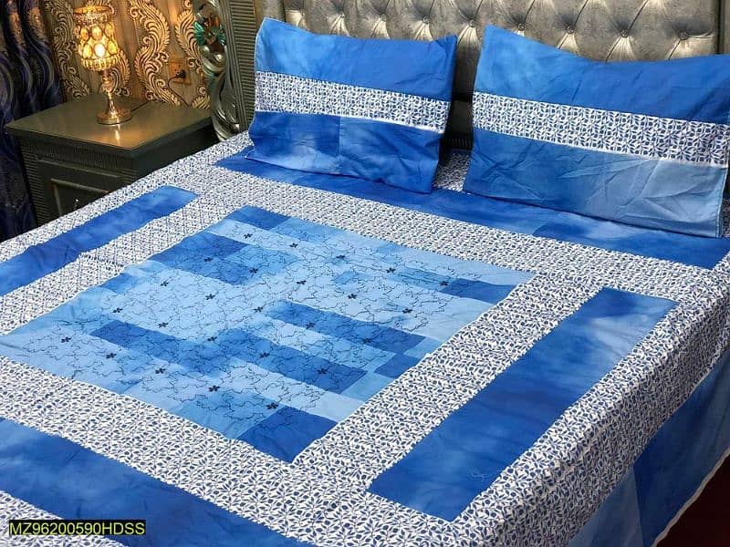 double bed sheet 3 pcs cotton 0