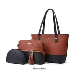 Leather plain shoulder bag. . PU leather Beautiful handbag