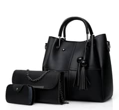 3 piece Leather bag Set for Women Beautiful hand bags . . . .