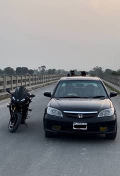 Honda Civic And Yamaha R1m Chiness Bike Exchange with Other Car