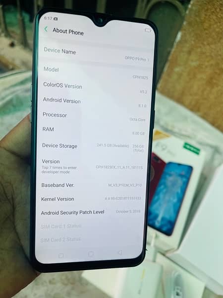 Oppo F9 Pro(8gb/256gb)urgent Sale. 0/3/2/8/0/7/7/9/4/9/3 3