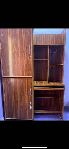 wooden cabinet for book clothes etc