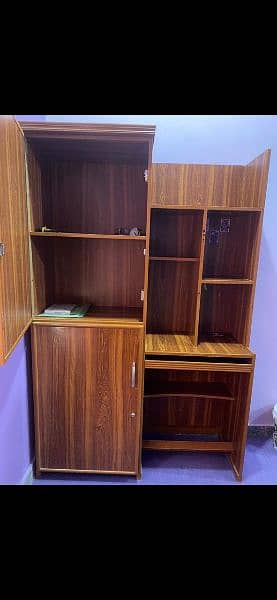 wooden cabinet for book clothes etc 1