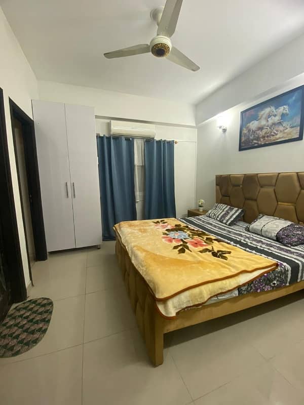 1 bed furnished apartment available for rent in gulberg green islamabad 9