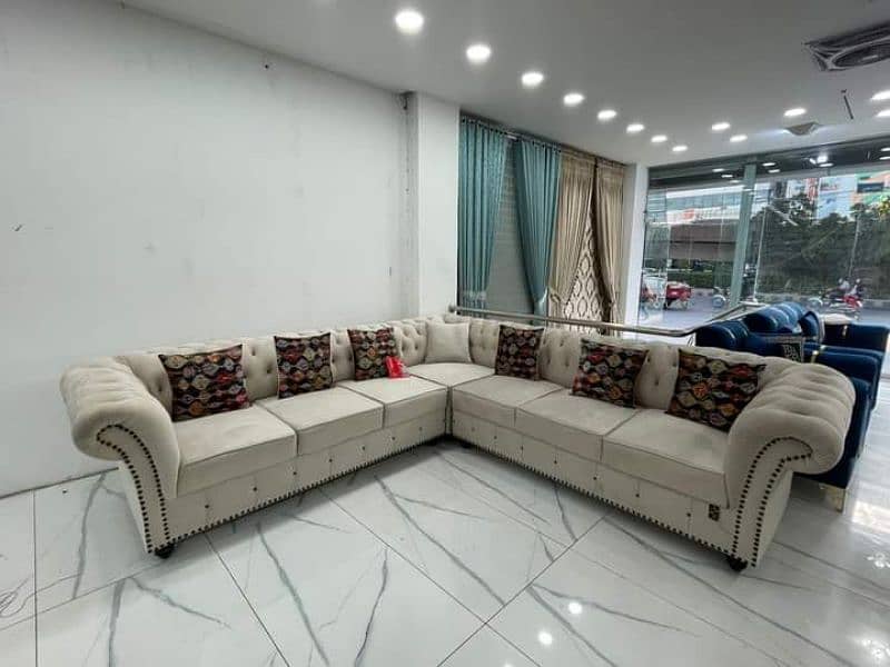 sofa set, chesterfield sofa set ،complete master molty foam, 1