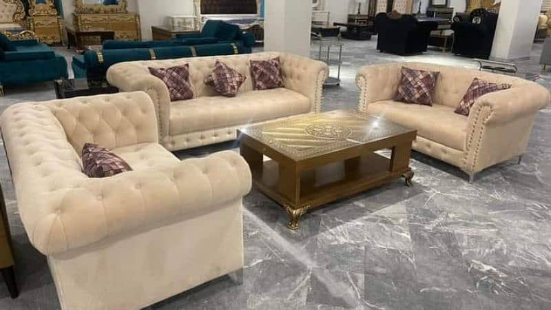 sofa set, chesterfield sofa set ،complete master molty foam, 3