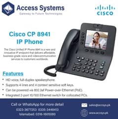 Sip IP Phones Cisco 7911|7945 8941| 8945 Polycom VVX250 VVX350 VVX450
