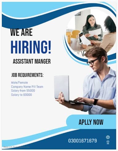 Assistant manager HIRING 0