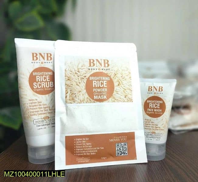 Combo kit (Rice Whitening And Glowing Facial Kit) 0