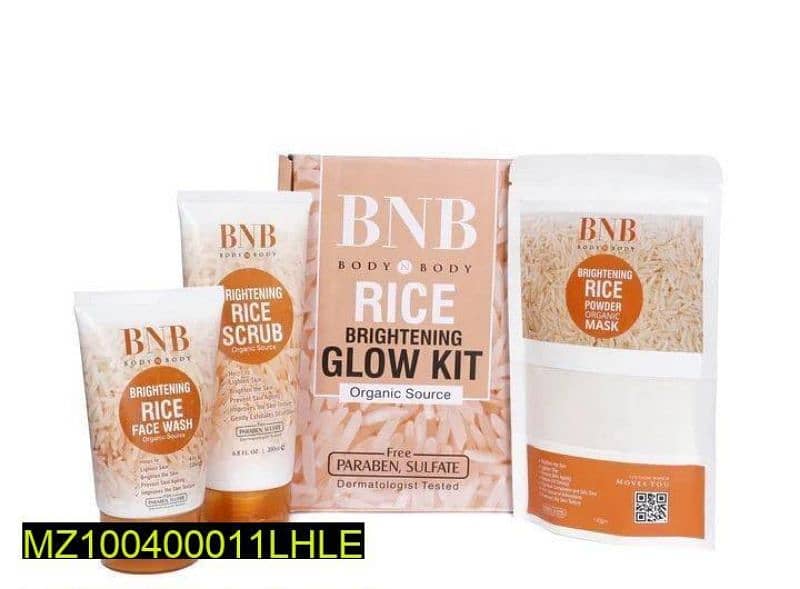 Combo kit (Rice Whitening And Glowing Facial Kit) 2