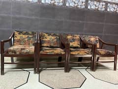 Wooden sofa chairs in good condition
