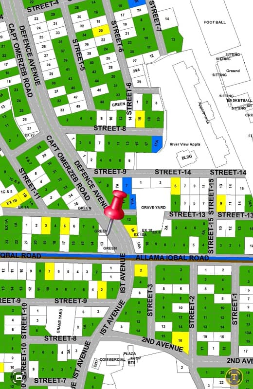 DHA 1 Islamabad I Corner Kanal Plot for sale in sector D 0