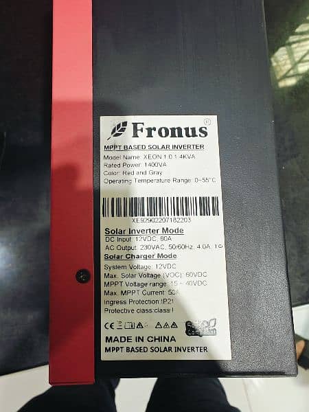 Fronus Xeon 1.4 KVA - 1400 Watt Solar Inverter 2