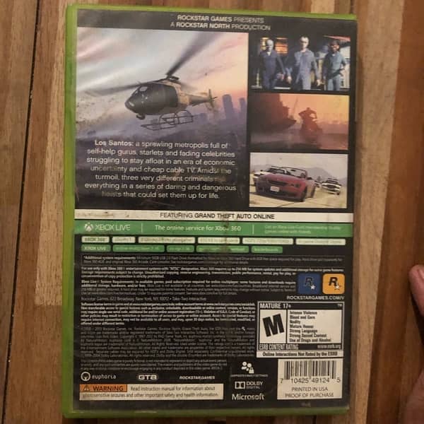 Gta 5 for Xbox 360 ( new ) 1