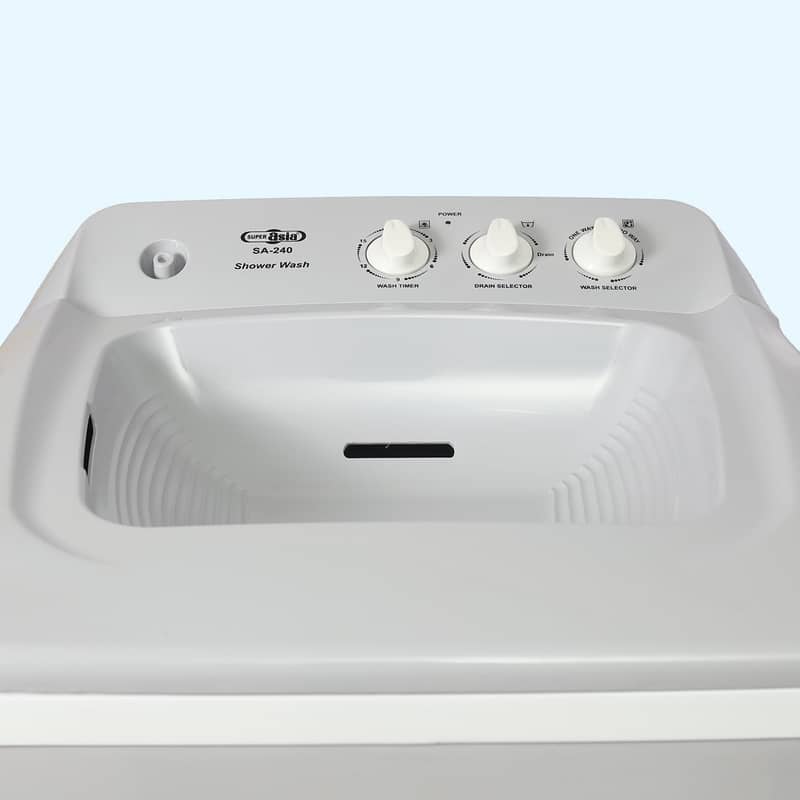 Super Asia Washing Machine (SA-240 SHOWER WASH) 0