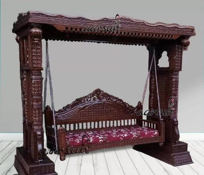 wooden jhula 0