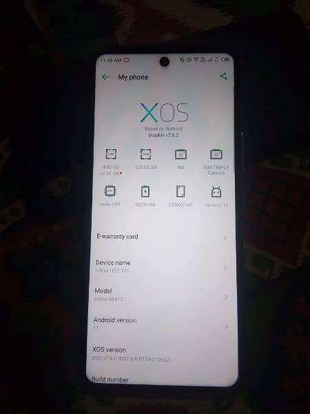 Infinix Hot 11s 4/128 with box 1