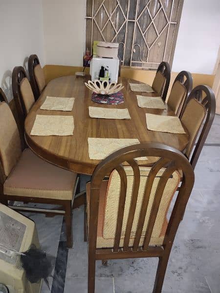 8chairs with big size dining table 6