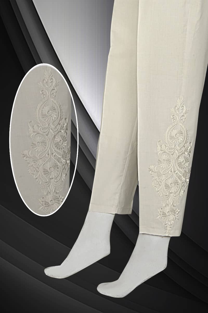 Ladies Cotton Trousers 4000 Pieces Lot for Sale, Embroidered Trousers 10