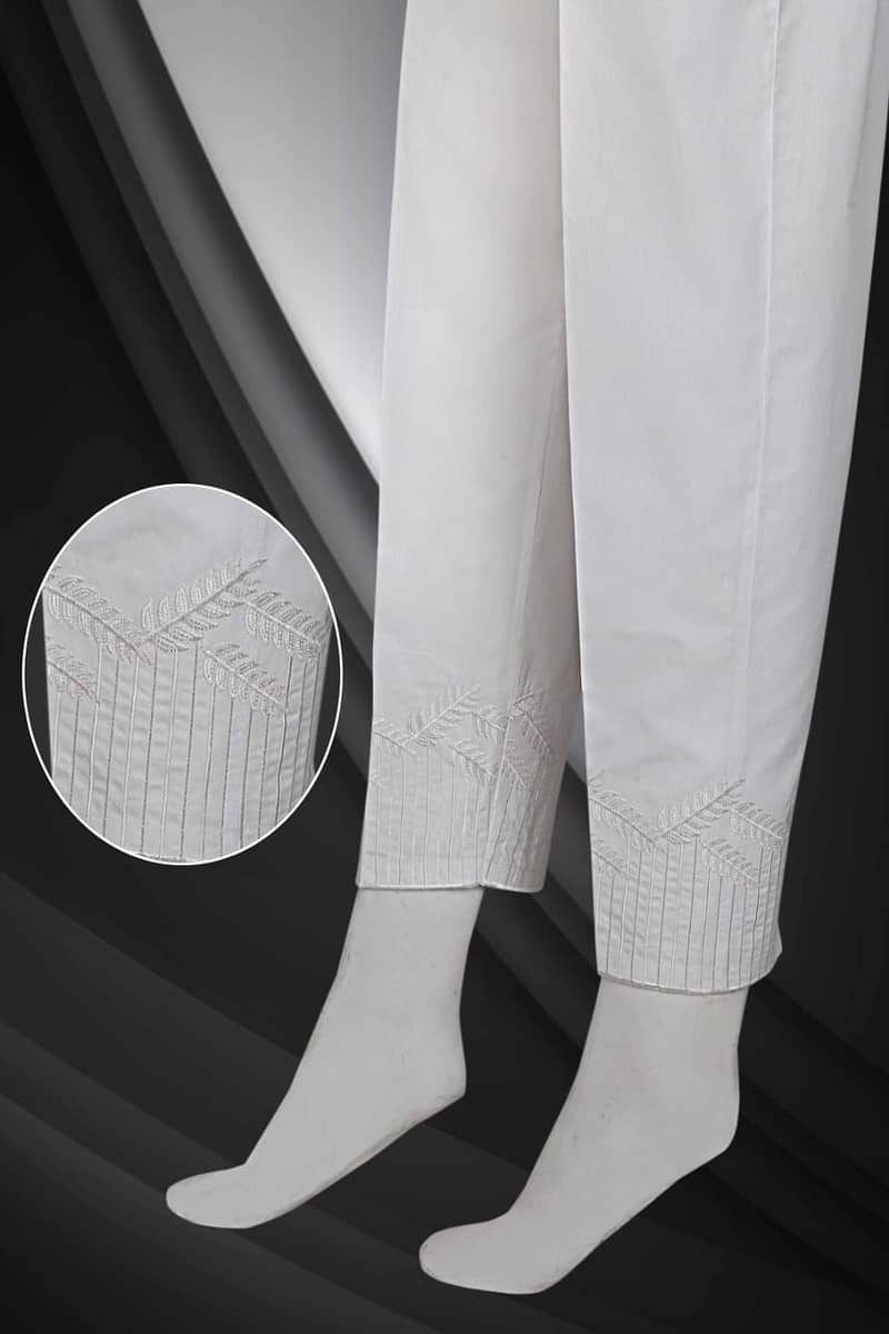 Ladies Cotton Trousers 4000 Pieces Lot for Sale, Embroidered Trousers 11