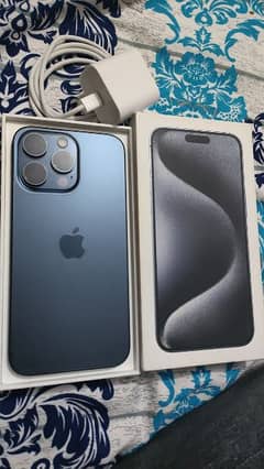 I phone 15 pro max Blue