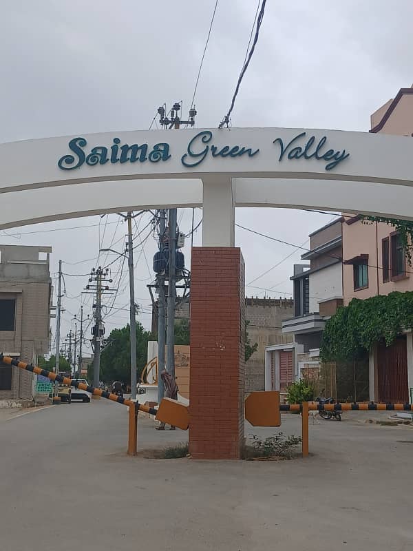 400 yd corner commercial SB plot for sale in saima green valley 0