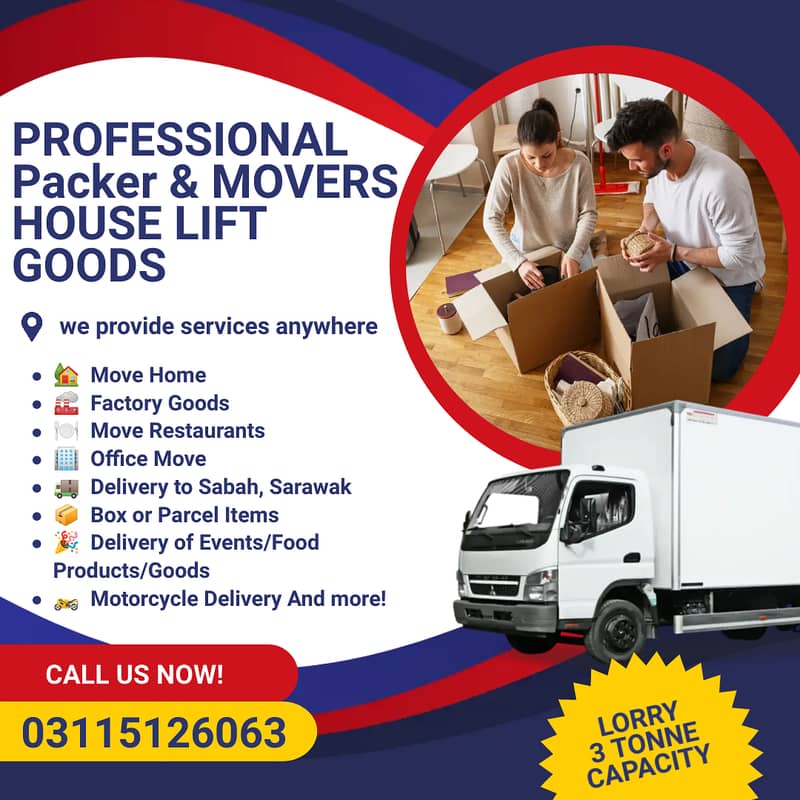 Packers & Movers/House Shifting/Loading /Goods Transport rent service 0