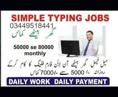 assignment writting work part time/full time/daily/typing work