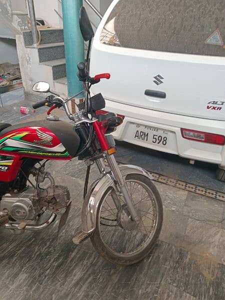 Honda cd 70 model 22 zero metter condition bike 0