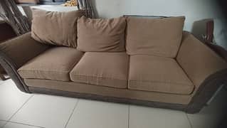 6 seater sofa rough but in good condition