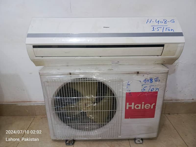 Haier 1.5 ton split AC H408G (0306=4462/443) marcvelous luxury 2