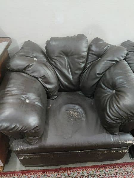 6 seater leather sofa home used 5