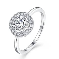 Zircon Diamond Ring