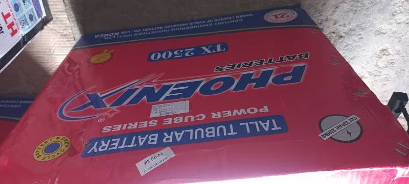 phoenix tubular battery 230 ah 2500 model  fresh stock 2