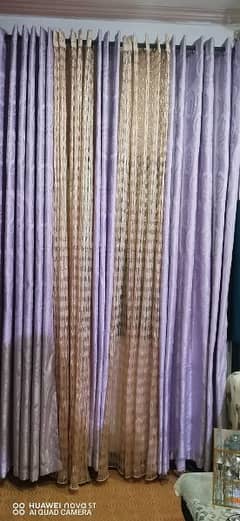 curtain  5 peices set length 8.5 feat curtain  wide 6.5 feat