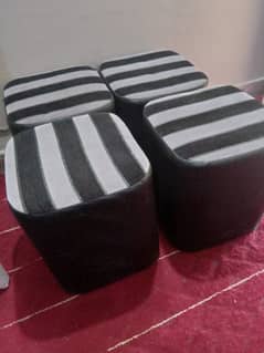 4 piece Ottoman puffy seats in 7500/-