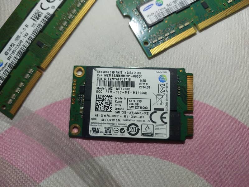 256 GB SSD SAMSUNG MSATA FULL HEALTH TESTED 4