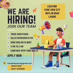 truck dispatcher and sales representative wanted